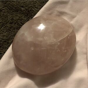 NEW Large Rose Quartz palm stone